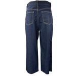 Uniqlo Women's Blue Dark Wash Straight Leg High Waist Denim Jeans Pants Size 24 Photo 2