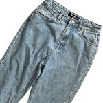 Missguided  High Rise straight Leg Jeans With Hem Slits Photo 4