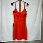 Felicity & Coco Isabella Sleeveless Ruffle V Neck Dress in Fire Coral Size M Pink Size M Photo 5