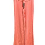 SKIMS  NWT Size Medium Light French Terry Flare Pant Neon Orange Photo 0