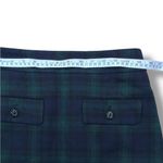 Loft  Plaid Button Trim Shift Skirt Navy and Green Photo 9