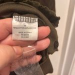 Kieran Olive Green Ruffle Front 3/4 Sleeve Button Up Cardigan Medium NWT Photo 7