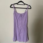 Urban Outfitters Purple Lilac Linen Blend Mini Dress Photo 2