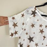 Umgee ‎ Tiger Stars Short Sleeve Slouchy Tee Size Small Photo 2