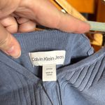 NWT Calvin Klein Jeans Blue Ribbed Sleeveless Crop Camisole Size Small Photo 1