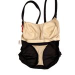 A & H Sportswear On Fire Black Tank 1pc Swimsuit Built in Bra sz MEDIUM (8 Photo 2