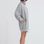 AG Adriano Goldschmied Adriano Goldschmied Dahlia Women’s Gray Funnel Neck Sweatshirt Dress Sz Medium Photo 1