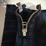 Sundry  Evereve Women’s Blue Black Tie Dye Side Zip Crew Neck Pullover Sweatshirt Photo 5