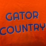 UF University of Florida Gator Country Port and Company Women's Tee Shirt, Large Orange Photo 1