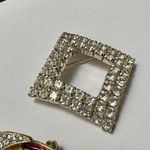 Lot Of 3 Rhinestone Brooch Pins 1 Bird 2 Are Prong Set Photo 1