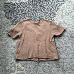 Vintage Casual Corner & Co. Embroidered Knit Floral Sweater Brown Large Photo 4