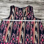 Le lis Casual Multicolor Aztec Tank Top Blouse M Med Medium Blue Pink White USA Photo 6