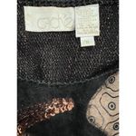 Cache ‎ Sweater Womens Small Vintage Black Pullover rose Gold Lambswool Angora Photo 4
