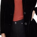 Madewell  Black Velvet Oversized Dorset Blazer, Sz Small Photo 0