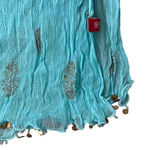 Mint/ Gold Muslim Islamic Boho Festival Scarf Shawl Wrap Oversized One Size Green Photo 6