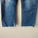 AGOLDE  Jamie High Rise Medium Wash Distressed Crop Denim Jeans Size 30 Photo 4
