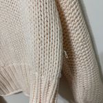 Free People  Glow For It Cardigan Chunky Knit Ivory Cream Size Large Photo 4