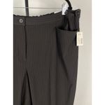 Catherines  Black Pin Stripe Jayne Plus 22WP Slacks Trouser Pants Adjustable Photo 1