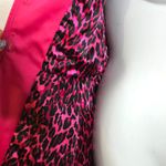 Betsey Johnson  Button Down Cheetah Lined Trench Coat Size M Photo 2