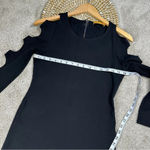 Alice + Olivia Black Bodycon Mini Dress Cut Out Sleeves Size XS Photo 14