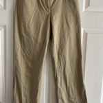 Claudia Ev Womens Size 2 Khaki Chino Straight Leg Pants Career Flat Front Tan Photo 0