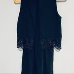 Parker Black Sleeveless Classic Romper Jumpsuit Shorts Size S Photo 9