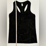 Athleta NWT  Momentum XXS Tank Top Seamless Black Paisley Racerback Photo 4