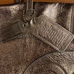 Coach  Metallic Leather Embossed Tote Photo 11