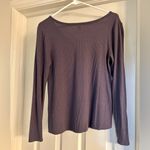 Old Navy Women's Long Sleeve Ribbed Top - Dark Purple Like New Photo 2