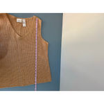 Liz Claiborne sweater vest size XL beige crochet knit Photo 5