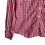 Old Navy Women Top L Red Buffalo Check Button Up Cowgirl Western Casual Cotton Photo 3