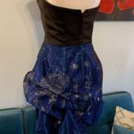 Jessica McClintock Y2K  Gunne Sax Satin Prom Formal Dress Glitter bubble Sz 3 Photo 3