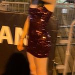 Lucy in the Sky Red Sequin Party Dress Photo 1