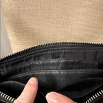 Coach  Monogram Black and Gray Wristlet with stripe and zippers Photo 3