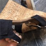 Toms ‎ Sandals Womens Sz 10 W Black Tan Sienna Wedge Heels Espadrille Ankle Strap Photo 4