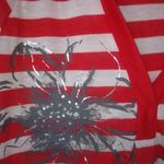 Derek Heart  Red White Stripe Crop Hoodie Top L Photo 4