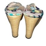 Emilio Pucci  Firenze Velvet Raffia Wedge Sandals Shoes size 6 Photo 8