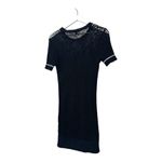 James Perse Black Open-knit Dress Size Small Photo 6