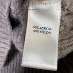 BKE Chunky Fuzzy Oversized Mock Neck Sweater Womens S Taupe Oversized Minimalist Photo 4