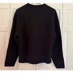 ZARA crewneck black texture oversized sweater small Photo 6