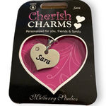 Cherish Charms SARA Name Bracelet Charm NEW NWT Silver Tone Silvertone Photo 0