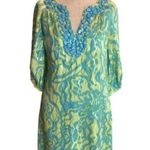 Lilly Pulitzer 💕💕 Alice Dress ~ Lurex Shine Lush Green Wild Orchid Print 10 Photo 1