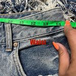 Free People  We The Free Light Blue Distressed Jean Shorts size 28 Photo 5