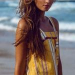 Tigerlily  Purnima Cotton Stripe Yellow Maxi Dress 4 Photo 2