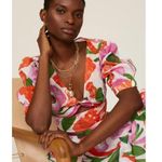 Banjanan Floral Aurora Top Multicolor Womens Size Large Pink Photo 4