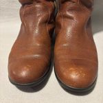 Born Amila Tall Studded Brown Leather Zip Boots Size 8M Photo 2