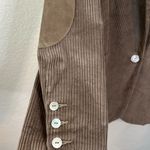 DONNI Corduroy Cotton Blazer Size S In Mushroom Brown Photo 8