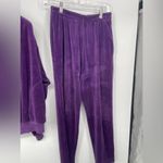 Vintage Jet purple velvet, two piece, pants suit size medium‎ Photo 4