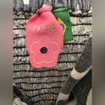 Farm Rio  faded gray white circle pattern bralette top Photo 3