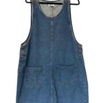 Arizona Jean Company Vintage Denim Jumper Dress Womens 18 Blue Sleeveless Size 18W Photo 0